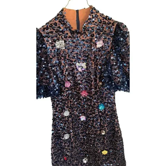 Queen Of Sparkles Sequin Mini Dress - Picture 2 of 12